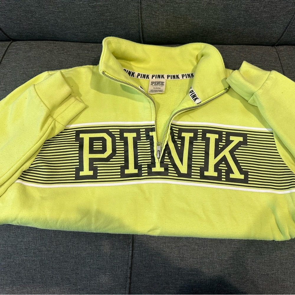 Victoria's Secret Lime Green Fleece Pullover